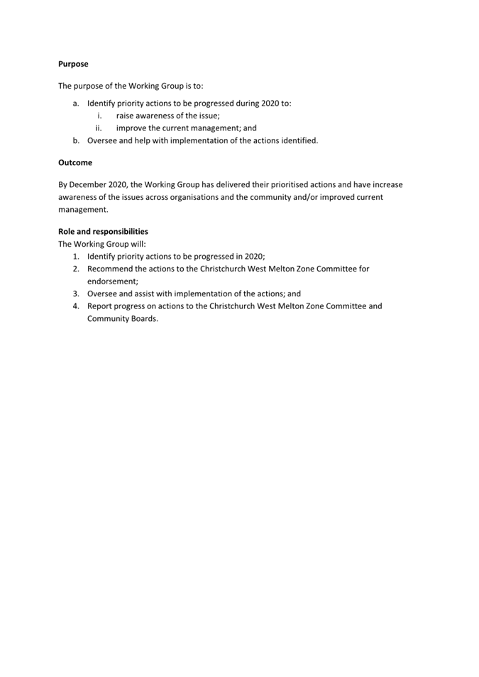 Agenda of Christchurch West Melton Water Management Zone Committee