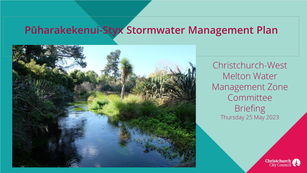 Minute Item Attachments of Christchurch West Melton Water Management