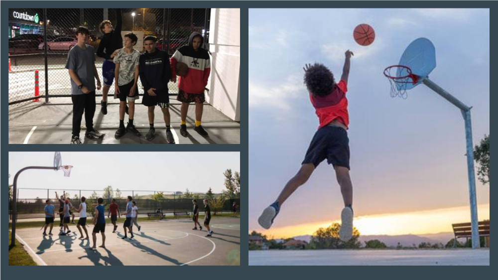 A collage of people playing basketball

Description automatically generated with medium confidence