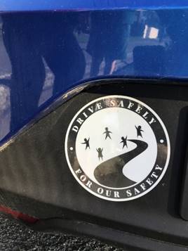 A sticker on a car

Description automatically generated with medium confidence