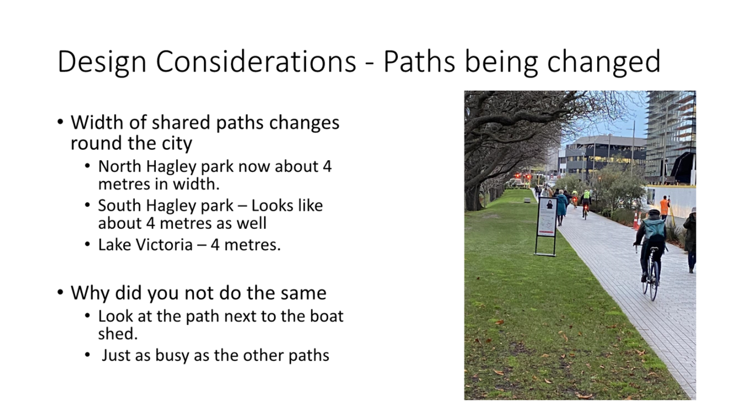 A group of people walking on a path

Description automatically generated