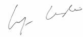 A close-up of a signature

Description automatically generated