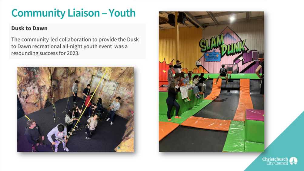 A collage of children playing in a trampoline

Description automatically generated