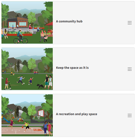 A screenshot of a group of people in a park

Description automatically generated