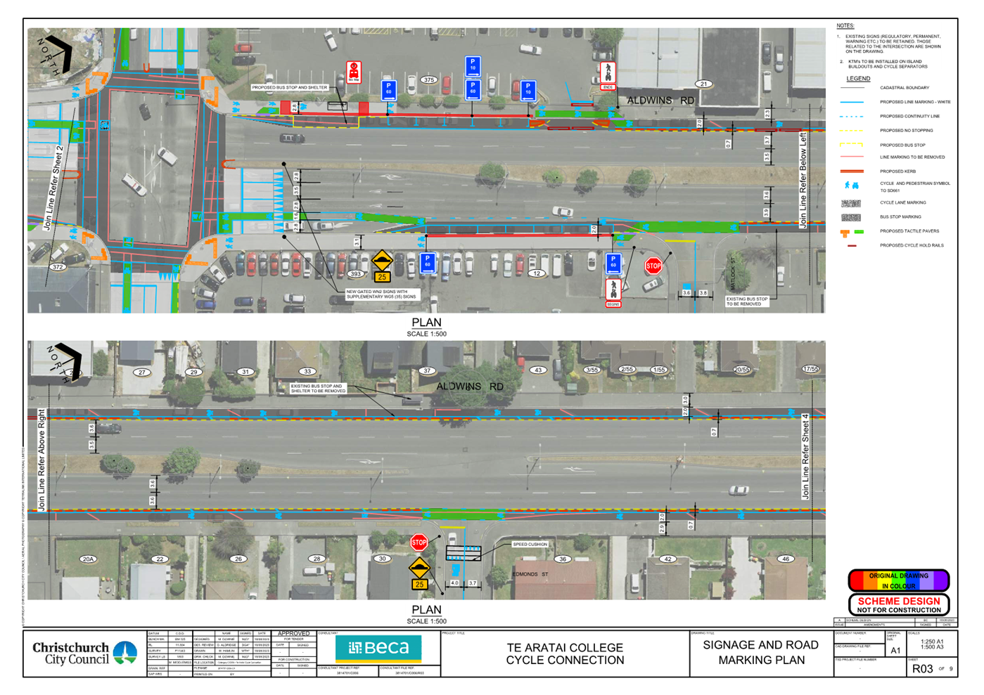 A map of a road with traffic lights

Description automatically generated