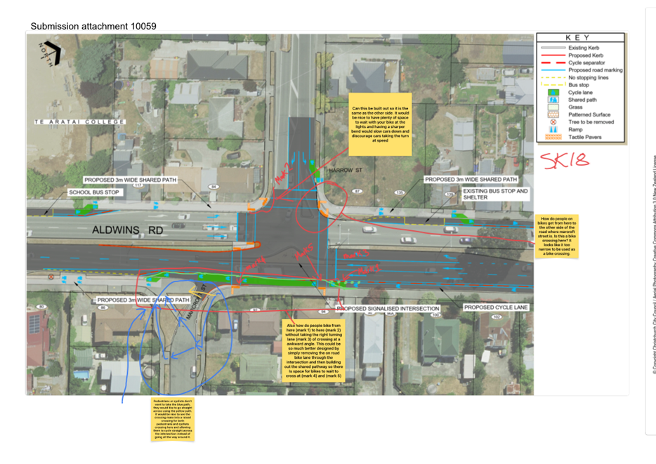 A map of a road with text and images

Description automatically generated