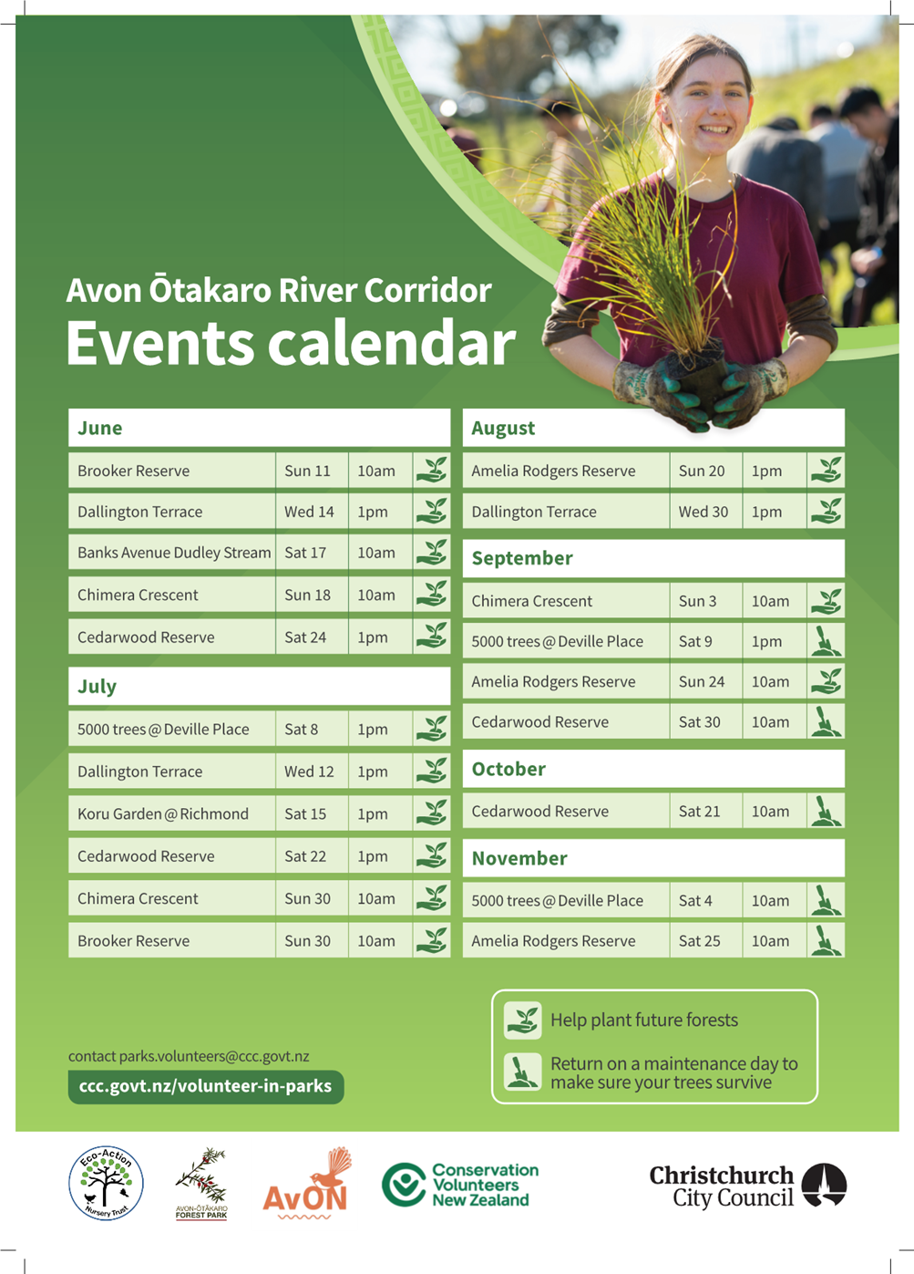 A poster with a person holding a plant

Description automatically generated
