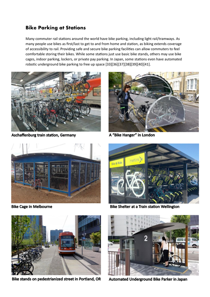 A collage of a bicycle rack

Description automatically generated