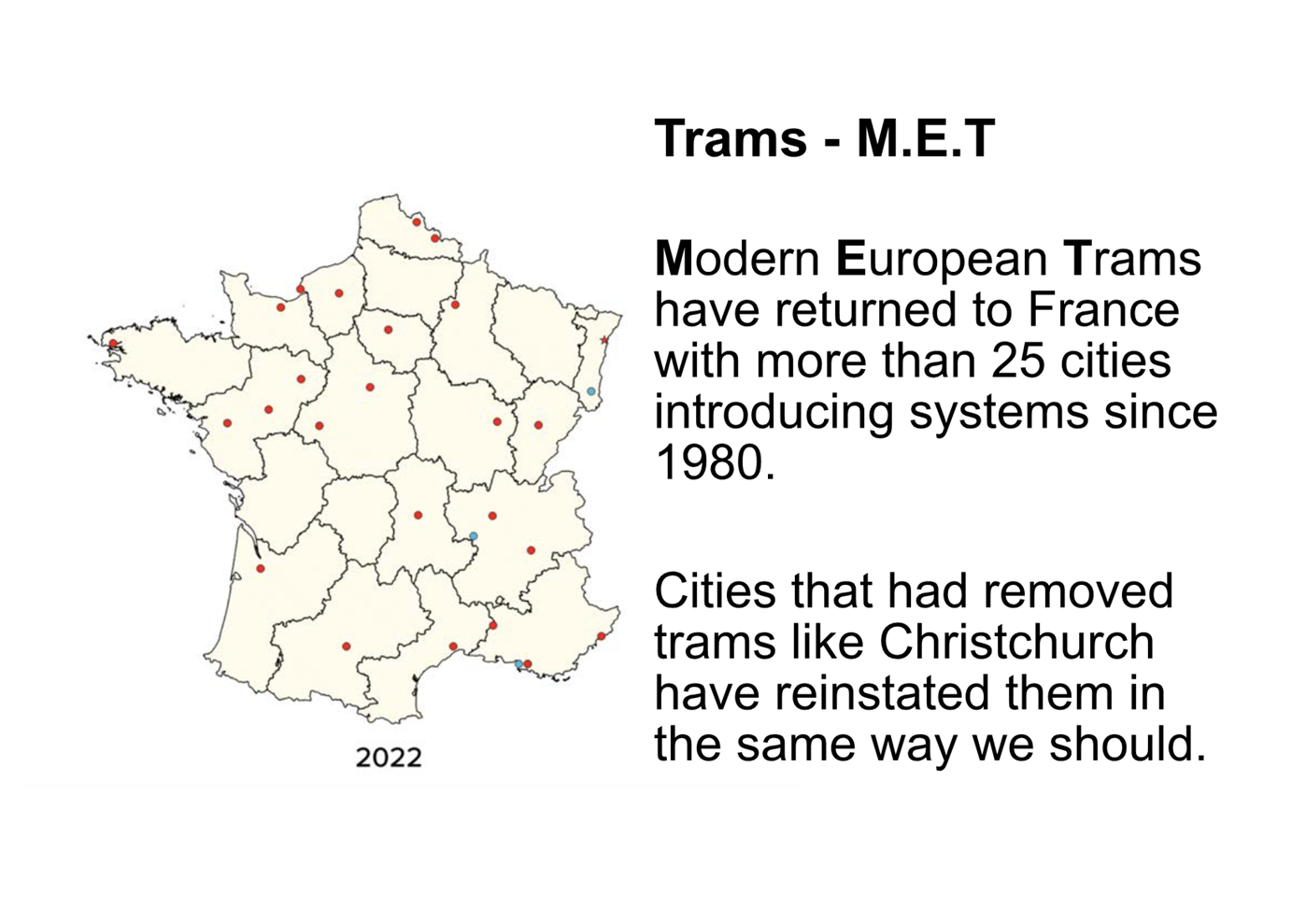 A map of france with red dots

Description automatically generated