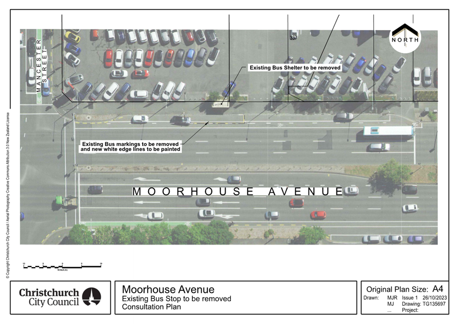 Aerial view of a road with cars parked in the middle

Description automatically generated
