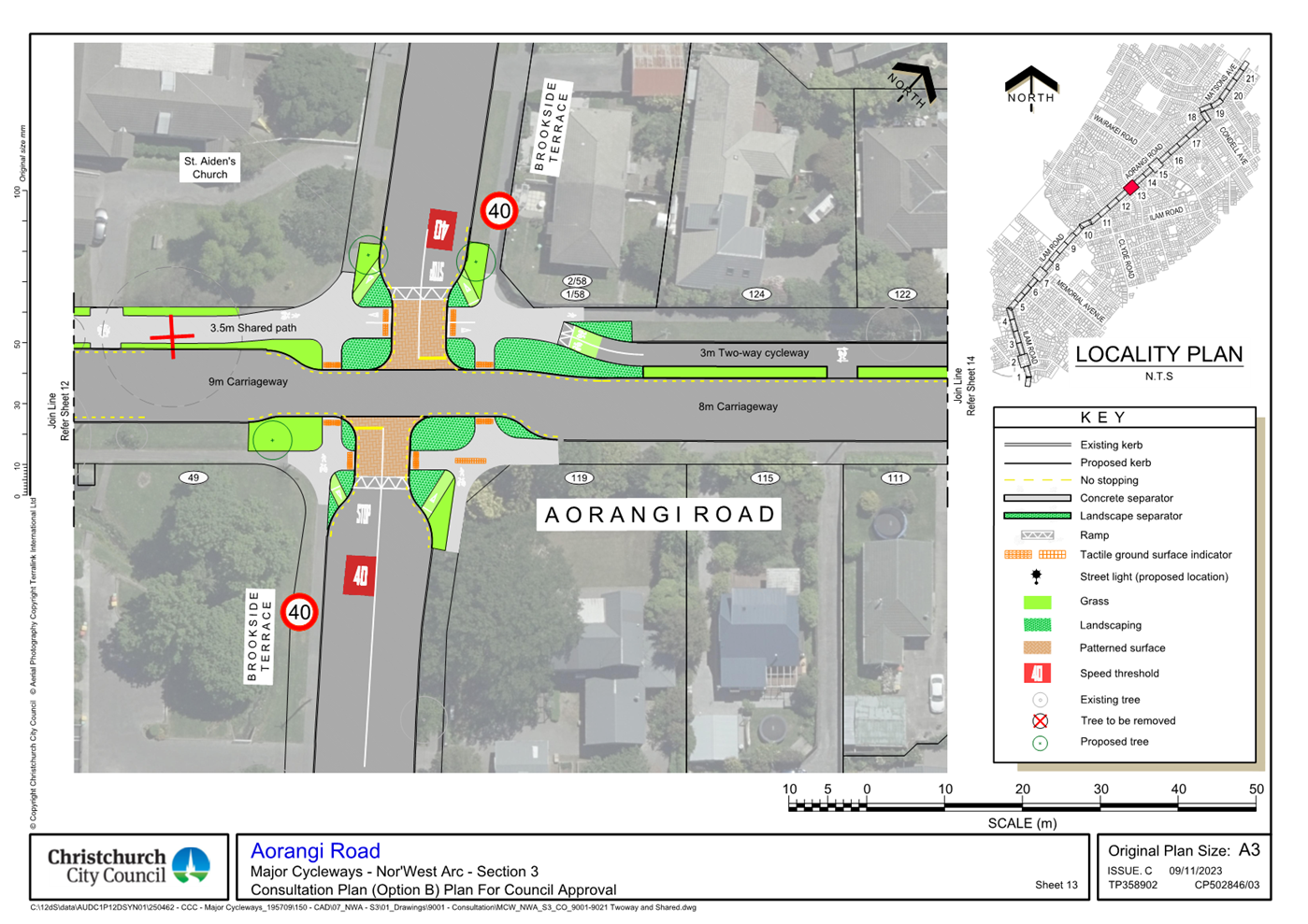 A map of a road intersection

Description automatically generated