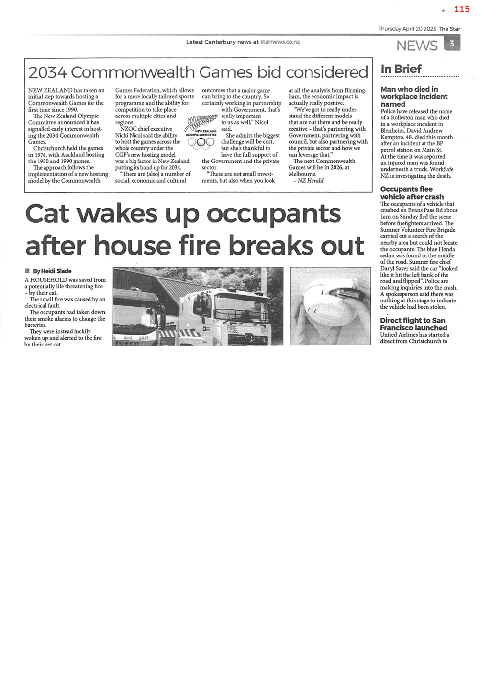 A newspaper article with text

Description automatically generated
