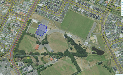 An aerial view of a neighborhood

Description automatically generated