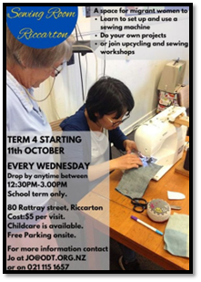 Sewing Room Riccarton Poster