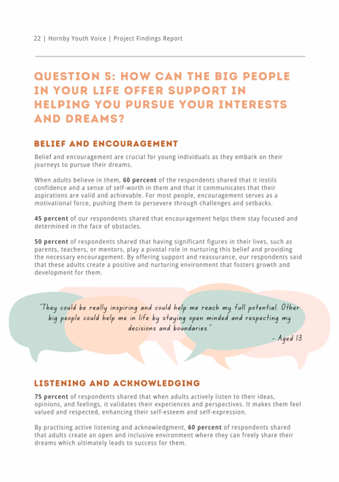 A white paper with text and colorful bubbles

Description automatically generated