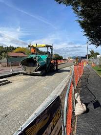 View of Halswell Junction Road, currently under construction