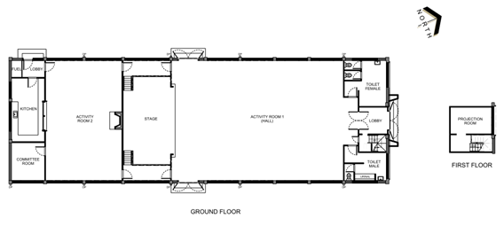 A floor plan of a building

Description automatically generated