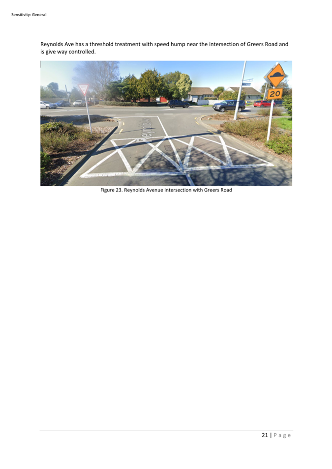 A crosswalk in a parking lot

Description automatically generated