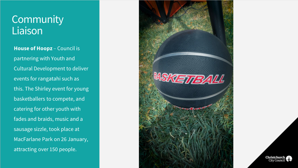 A basketball on the grass

Description automatically generated