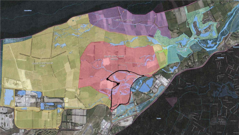A map of land with different colors

Description automatically generated