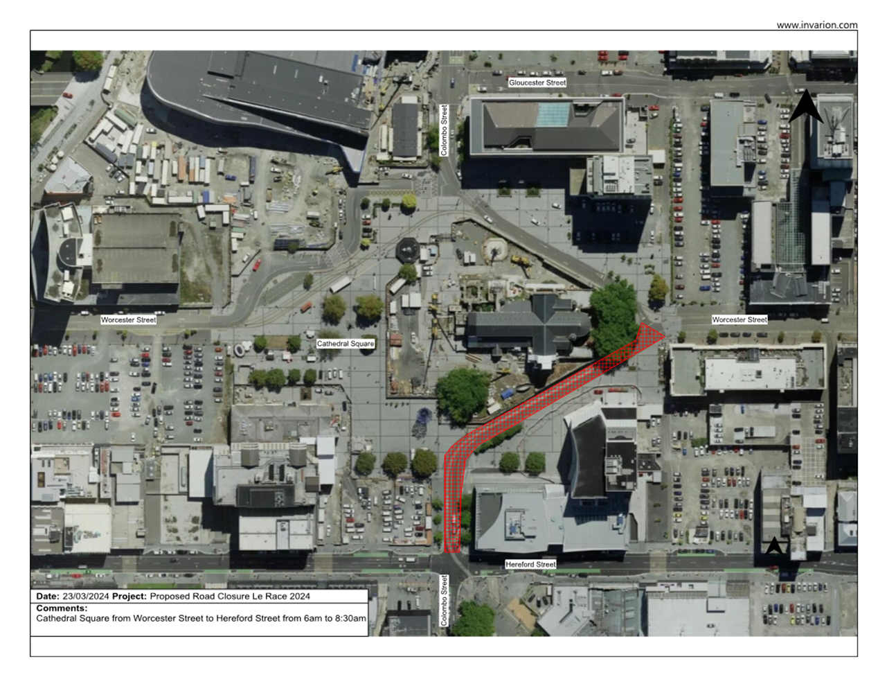 Agenda of Road Closure Thursday, 29 February 2024