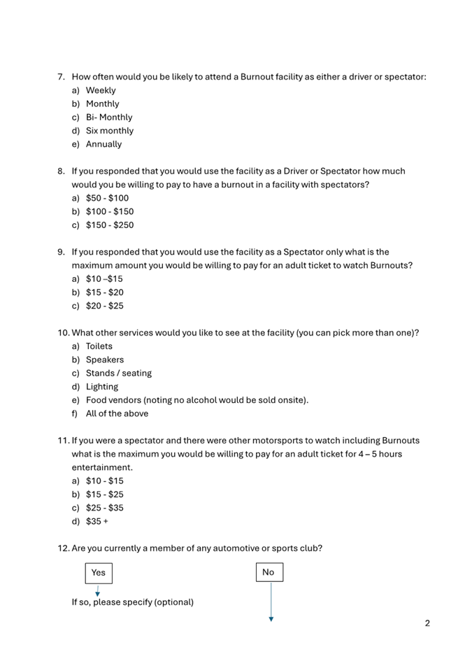 A questionnaire with text on it

Description automatically generated