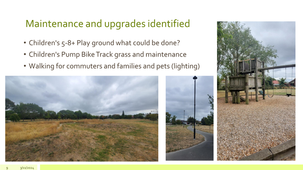 A collage of photos of a park

Description automatically generated