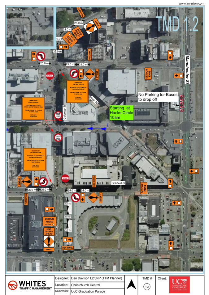 Agenda of Road Closure Wednesday, 27 March 2024