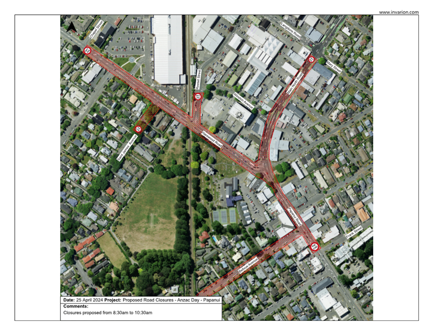 Agenda of Road Closure Wednesday, 27 March 2024