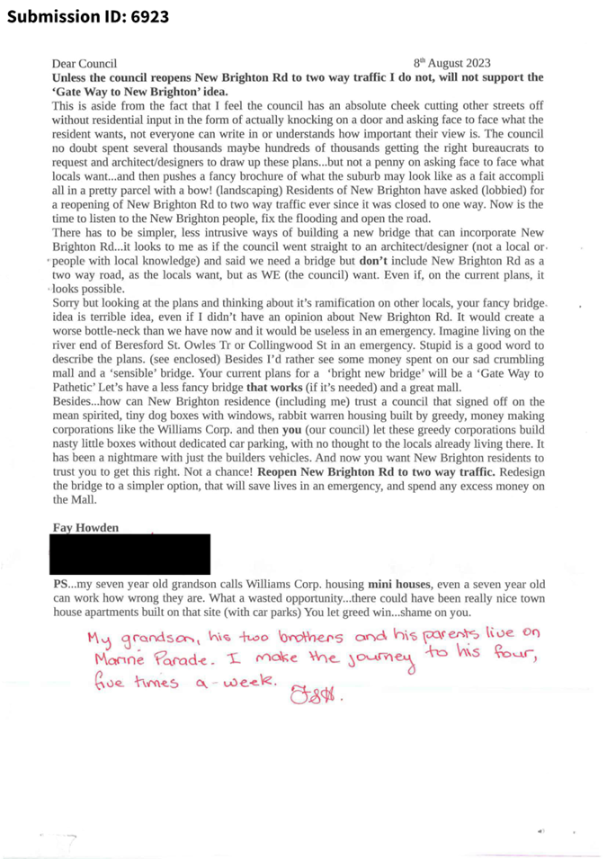 A letter with red marker on it

Description automatically generated