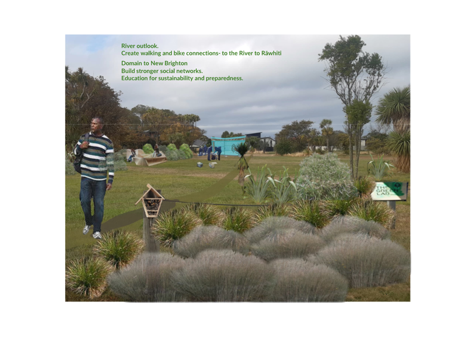 A person walking in a park

Description automatically generated