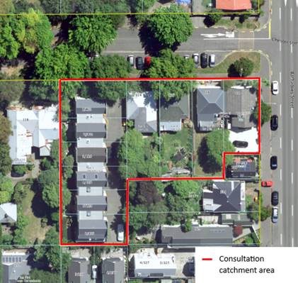 Aerial view of a neighborhood

Description automatically generated