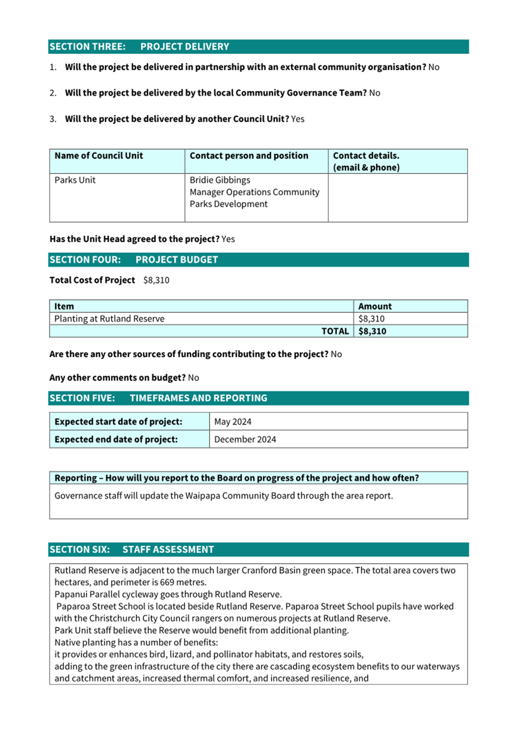 A screenshot of a project report

Description automatically generated