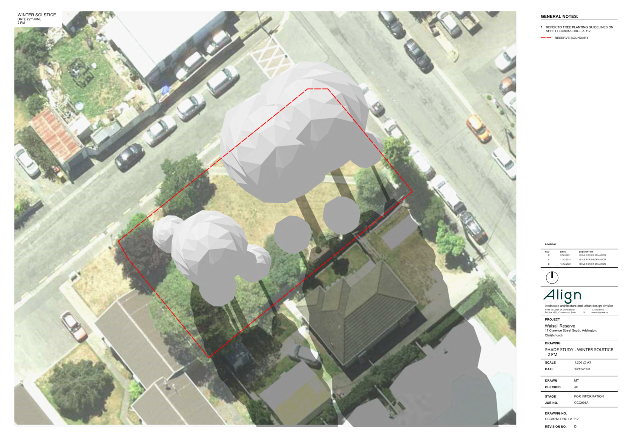 A aerial view of a street with cars and trees

Description automatically generated