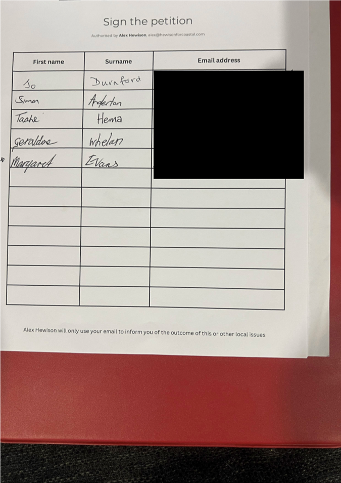 A piece of paper with writing on it

Description automatically generated
