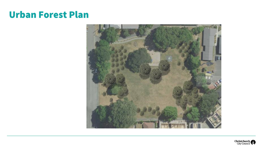 An aerial view of a park

Description automatically generated