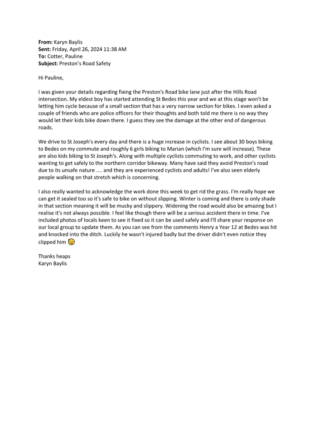 A letter of a person's email

Description automatically generated with medium confidence