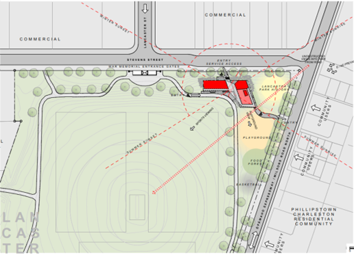 A map of a site

Description automatically generated