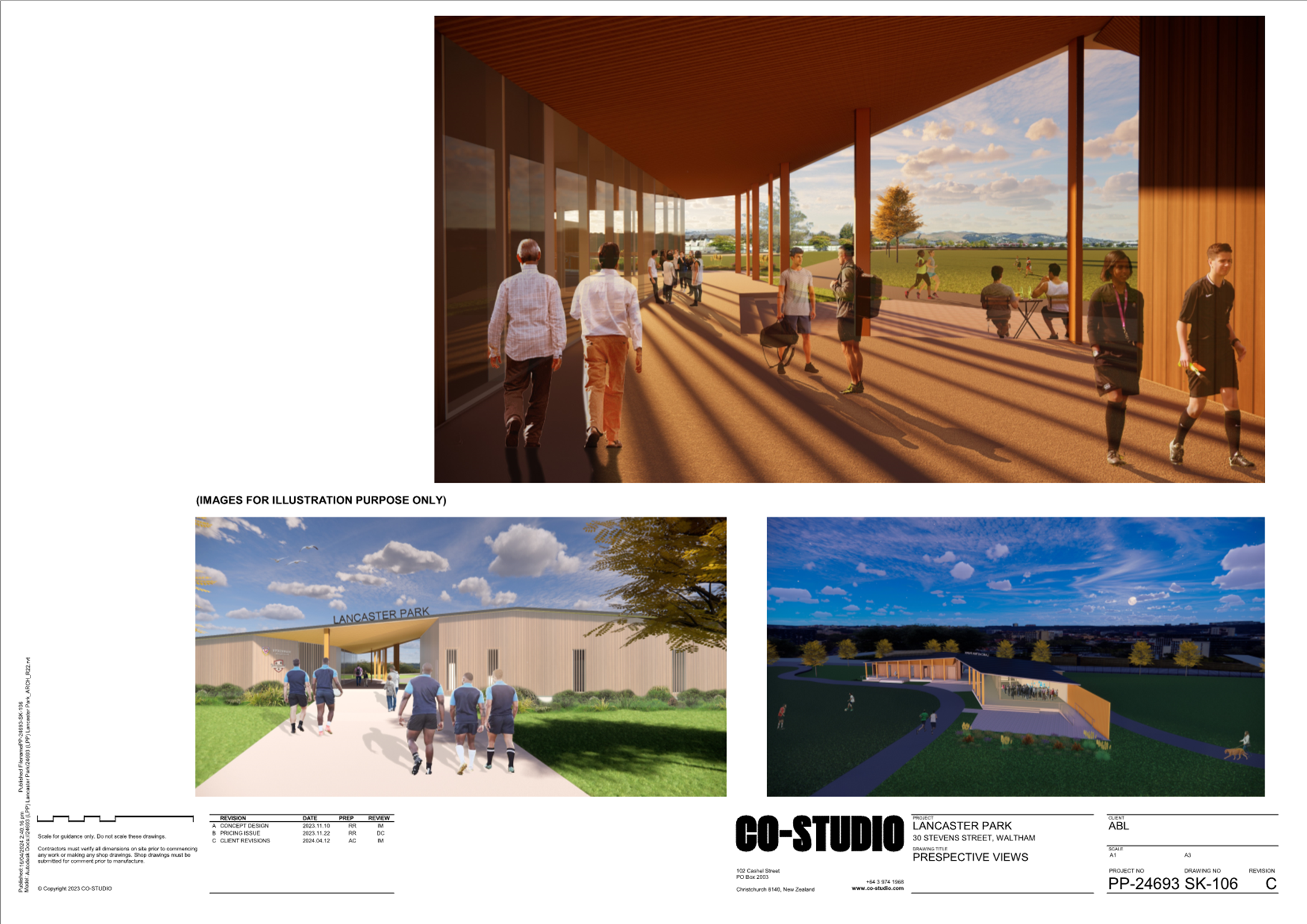 A group of people walking in a building

Description automatically generated