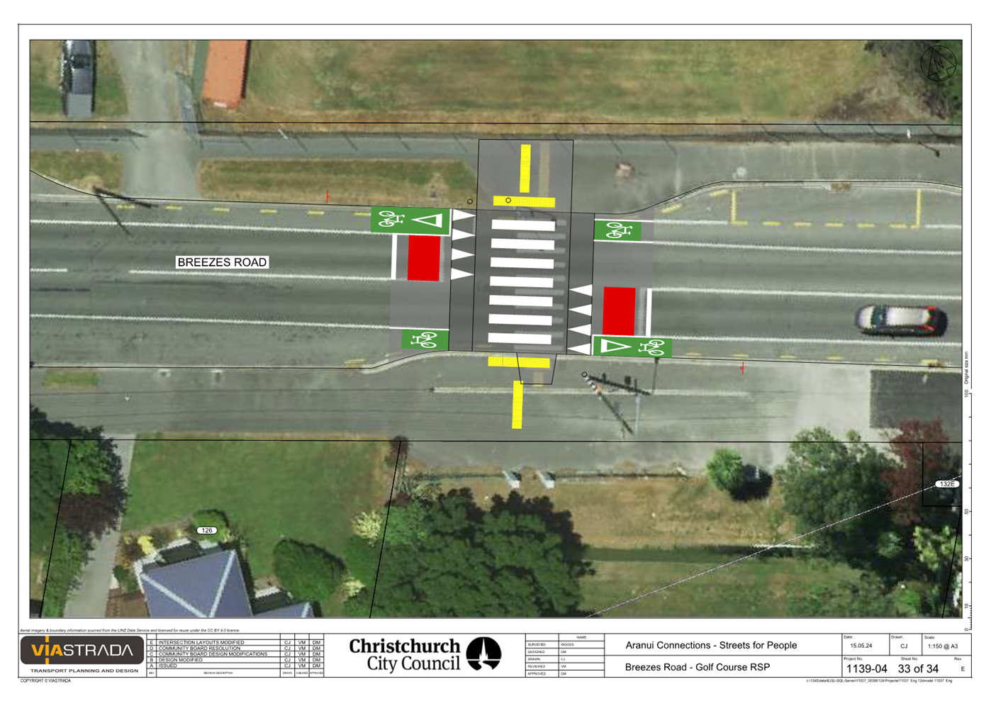 A aerial view of a crosswalk

Description automatically generated