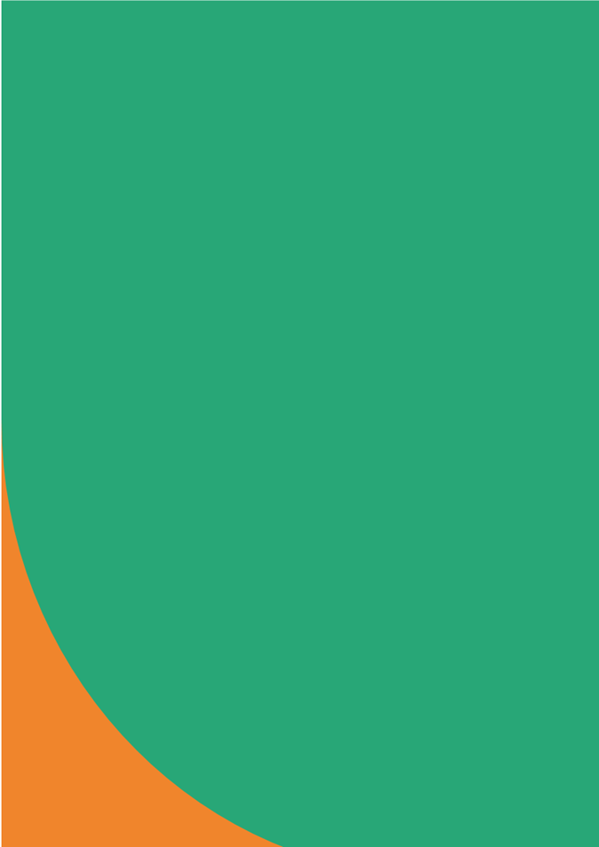 A green and orange curved object

Description automatically generated