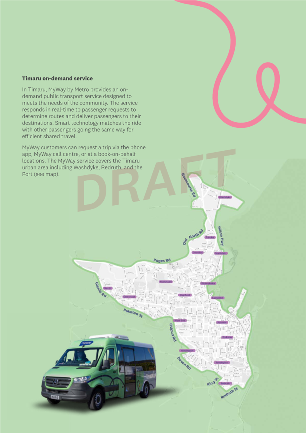 A green van with a map and text

Description automatically generated