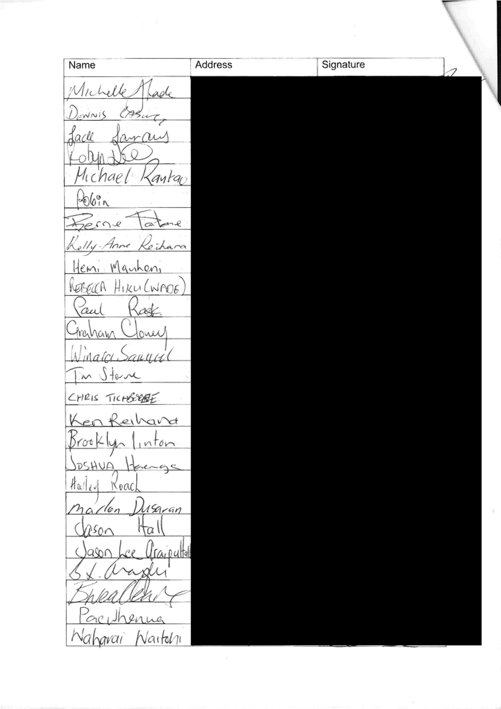 A list of people with writing on a black background

Description automatically generated with medium confidence