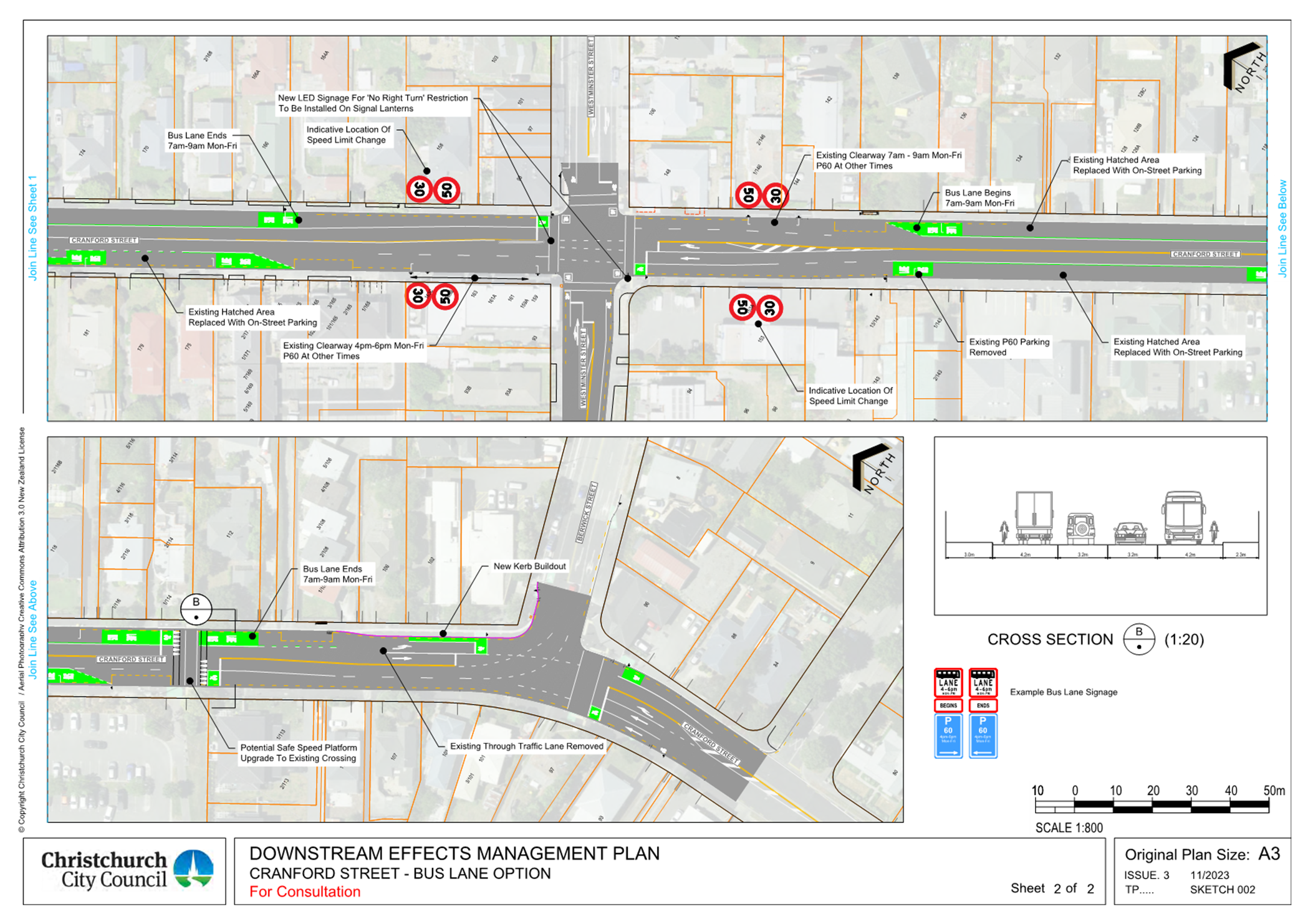 A map of a road with traffic lights and directions

Description automatically generated with medium confidence