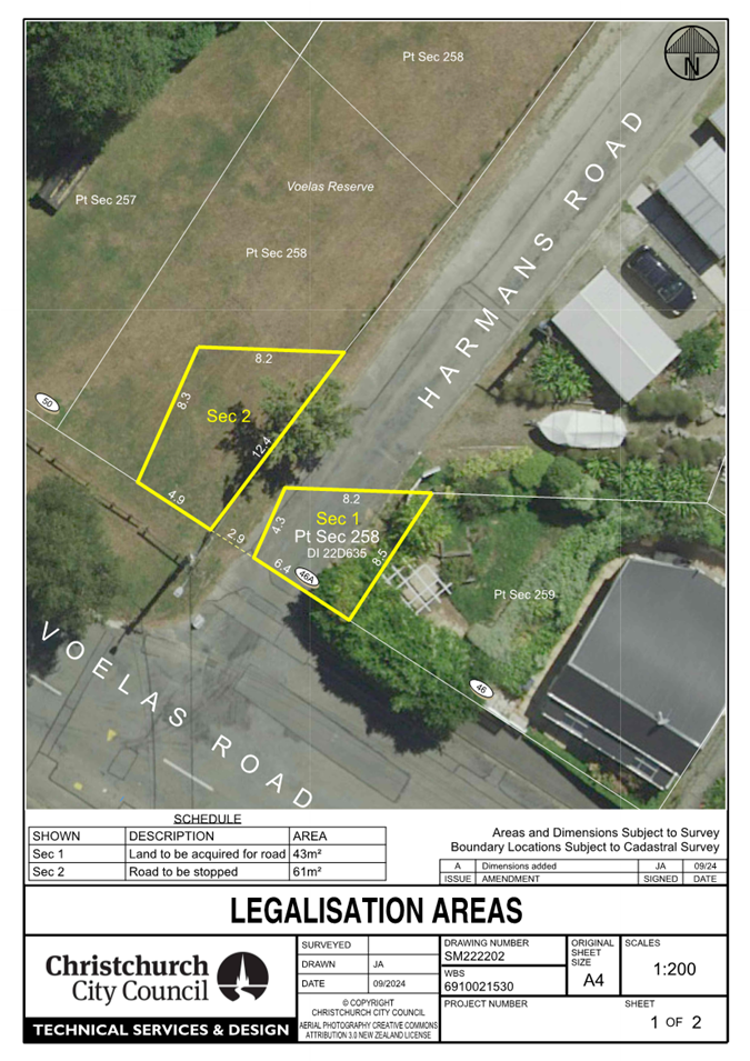 An aerial view of a land with yellow squares

Description automatically generated