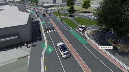 Artists impression of Option A