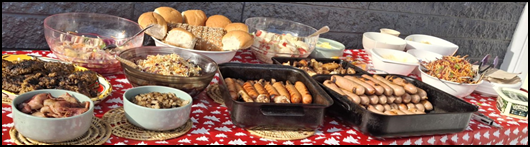 A table full of food

Description automatically generated