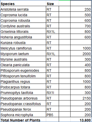 A table with numbers and letters

Description automatically generated