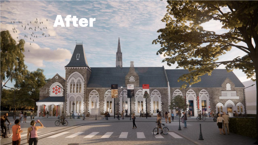 A building with people walking on a street

AI-generated content may be incorrect.
