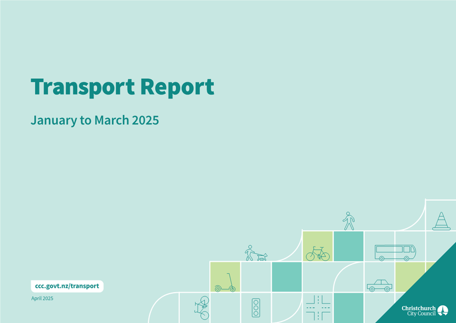 A blue and green cover with a diagram of a transport report

AI-generated content may be incorrect.